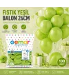 Fıstık Yeşili 26 cm Parti Balonları - 100lü