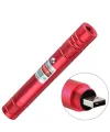 Fithome 100mw Desen Başlıklı Usb Şarjlı Yeşil Lazer Pointer