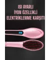 Fön Tarağı Saç Düzleştirici Sıkı Dişli Isı Ayarlı Elektriklenme Karşıtı