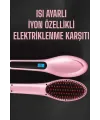 Fön Tarağı Saç Düzleştirici Sıkı Dişli Isı Ayarlı Elektriklenme Karşıtı