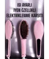 Fön Tarağı Saç Düzleştirici Sıkı Dişli Isı Ayarlı Elektriklenme Karşıtı