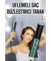 Fön Tarak Saç Düzleştirici Üflemeli Fön Makinesi Sıkı Dişli Taşınabilir