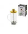 French Press Bambu Kapak 350ml Cam Bitki Süzgeçi
