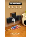 Ftr-12 Termal Akım Korumalı Isıya Dayanıklı 3’lü Priz 3x Usb 1x Type-c