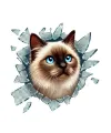 Fulcar Kedi Tasarımlı Araç Stickerı