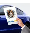 Fulcar Kedi Tasarımlı Araç Stickerı