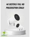 Full Hd 4k Destekli Akıllı Projeksiyon – 130 İnç Ekran, Uzun Ömürlü Ampul Ve Çoklu Giriş