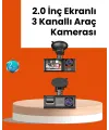 Full Hd Araç Kamerası  Çift Yönlü Kayıt Ve Darbe Sensörü