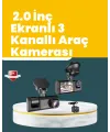 Full Hd Çift Yönlü Araç Kamerası  Hareket Algılama  Döngüsel Kayıt