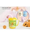Funny Pipetli Çocuk Içecek Bardağı Desenli Bardak 350ml