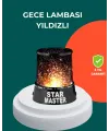 Galaxy Efektli Led Yıldız Projektör Renk Değiştirmeli Oda Aydınlatması
