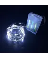 GD957 Şerit Pilli Aydınlatma 3 metre 30 Adet Beyaz Peri Led