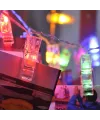 GD972 Şerit Pilli Aydınlatma 2 metre 10 Adet RGB Mandal Led