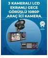 Gece Görüşlü 3lü Araç Kamerası – Geri Görüş Destekli, 170° Geniş Açı
