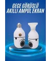 Gece Görüşlü Akıllı Dönebilen Ev Kamerası Ampül Kamera
