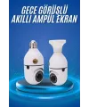 Gece Görüşlü Akıllı Dönebilen Ev Kamerası Ampül Kamera