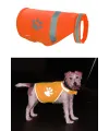 Gece Görüşlü Reflektör Kumaşlı Cırt Cırtlı Köpek Yeleği Medium