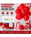Iç Mekan Ve Kırmızı Balon 10 Ve 26 Cm Ve 100 Pcs IEGSDCU