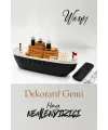 Gemi Model Işıklı Aroma Diffuser, Hava Nemlendirici ve Koku Giderici 250ml