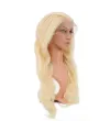 Gerçek Front Lace Dalgalı Platin Tül Peruk - 65-70cm
