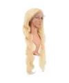 Gerçek Front Lace Dalgalı Platin Tül Peruk - 85-90cm
