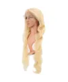 Gerçek Front Lace Dalgalı Platin Tül Peruk - 85-90cm