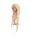 Gerçek Front Lace Düz Platin Tül Peruk - 65-70cm