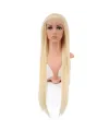 Gerçek Front Lace Düz Platin Tül Peruk - 80-85cm