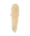 Gerçek Front Lace Düz Platin Tül Peruk - 80-85cm