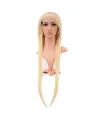 Gerçek Front Lace Düz Platin Tül Peruk - 85-90cm