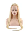 Gerçek Front Lace Platin Tül Peruk - 90-95cm