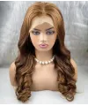 Gerçek Front Lace Tül Peruk - Dalgalı - Kumral 70-75cm