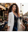 Gerçek Front Lace Tül Peruk - Derin Dalgalı - Doğal 70-75cm