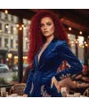 Gerçek Front Lace Tül Peruk - Derin Dalgalı - Kızıl 70-75cm