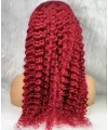 Gerçek Front Lace Tül Peruk - Derin Dalgalı - Kızıl 70-75cm
