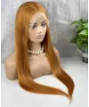 Gerçek Front Lace Tül Peruk - Düz - Bakır 70-75cm