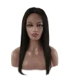 Gerçek Front Lace Tül Peruk - Düz - Siyah 50-55cm