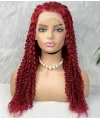 Gerçek Front Lace Tül Peruk - Kabarık Afro - Kızıl 70-75cm