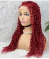 Gerçek Front Lace Tül Peruk - Kabarık Afro - Kızıl 70-75cm