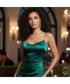 Gerçek Front Lace Tül Peruk - Kabarık Dalga - Doğal 50-55cm