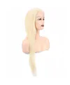 Gerçek Front Lace Tül Peruk - Platin - 70-75 cm