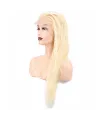 Gerçek Front Lace Tül Peruk - Platin - 70-75cm