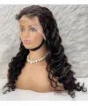 Gerçek Front Lace Tül Peruk - Yoğun Dalgalı - Doğal 65-70cm