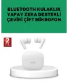 Gerçek Zamanlı Çeviri Özellikli Kablosuz Kulaklık Profesyonel Kullanım