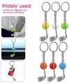 Gerçekçi Golf Tasarımlı Şık Anahtarlık Kolye Çanta Süsü Golf Keychain