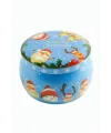 Geyik Noel Baba Yılbaşı Kapaklı Mum 8 cm