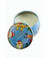Geyik Noel Baba Yılbaşı Kapaklı Mum 8 cm