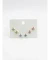 Gezegen Detaylı Çok Renkli Altılı Küpe - Kp00606