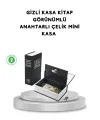 Gizli Kitap Kasa – Metal Gövdeli, Anahtarlı