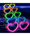 Glow Kalpli Fosforlu Gözlük 6’lı Renkli Set – Neon Parti
